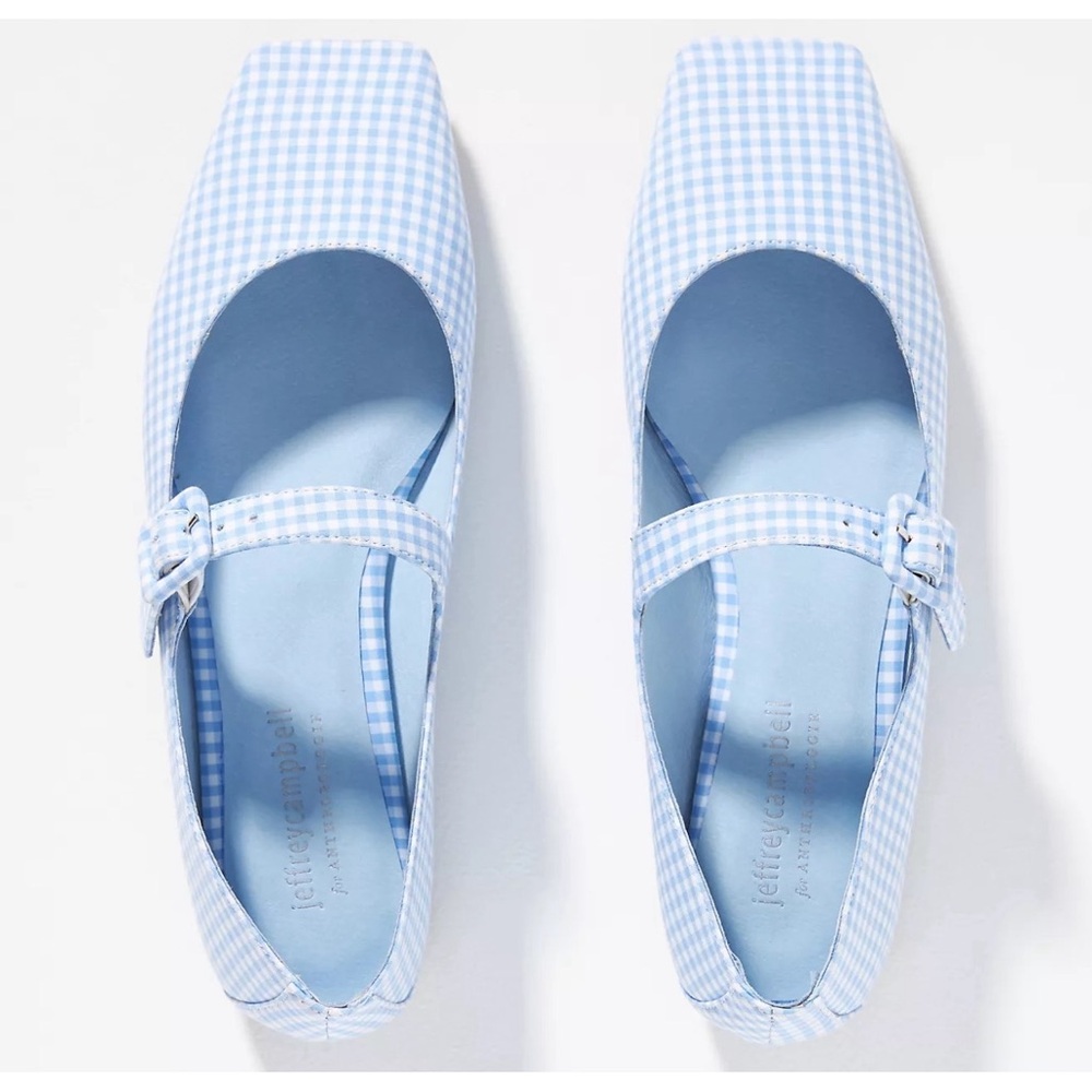 Anthropologie x Jeffrey Campbell Square-Toed Mary Flats NWT SZ 9.5 - Picture 2 of 15